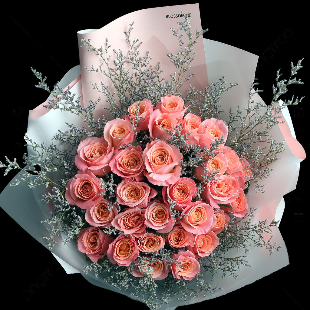 33枝 桃粉玫瑰花束｜33 Piggy Roses Bouquet