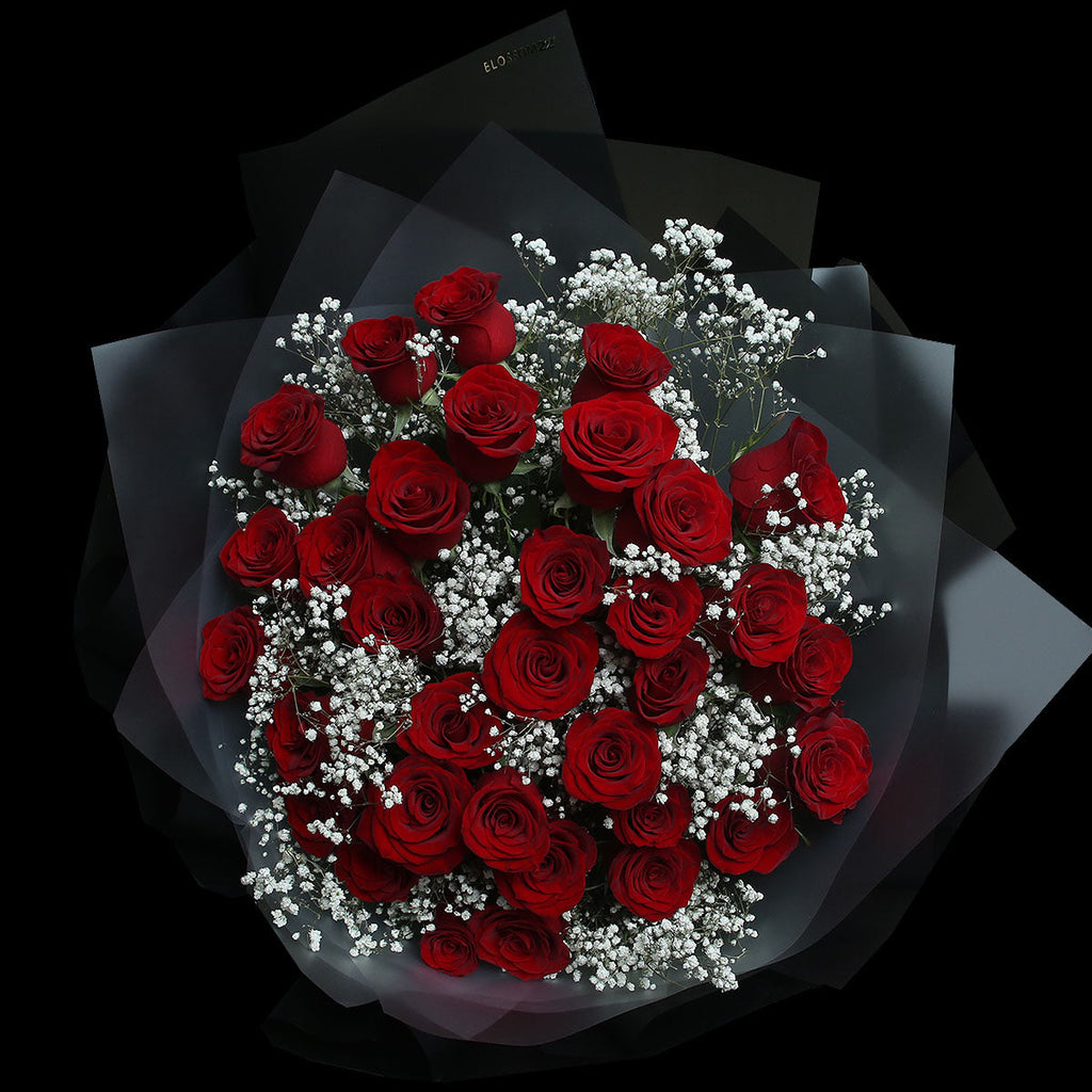 33枝 紅玫瑰花束｜33 Red Roses Bouquet（情人節花束）