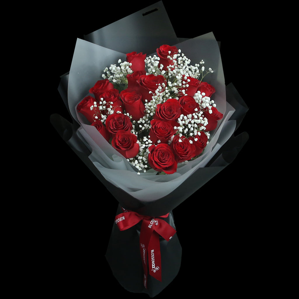 19枝 紅玫瑰花束｜19 Red Roses Signature Bouquet（情人節花束）