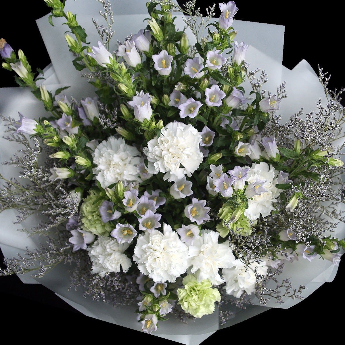 混色康乃馨風鈴花束|Mixed Carnation Bell Flower Bouquet