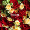 29 迷你香檳紅玫瑰花束｜29 Mini Champagne & Red Roses Bouquet 花束 bouquet 鮮花束 BLOSSOM22