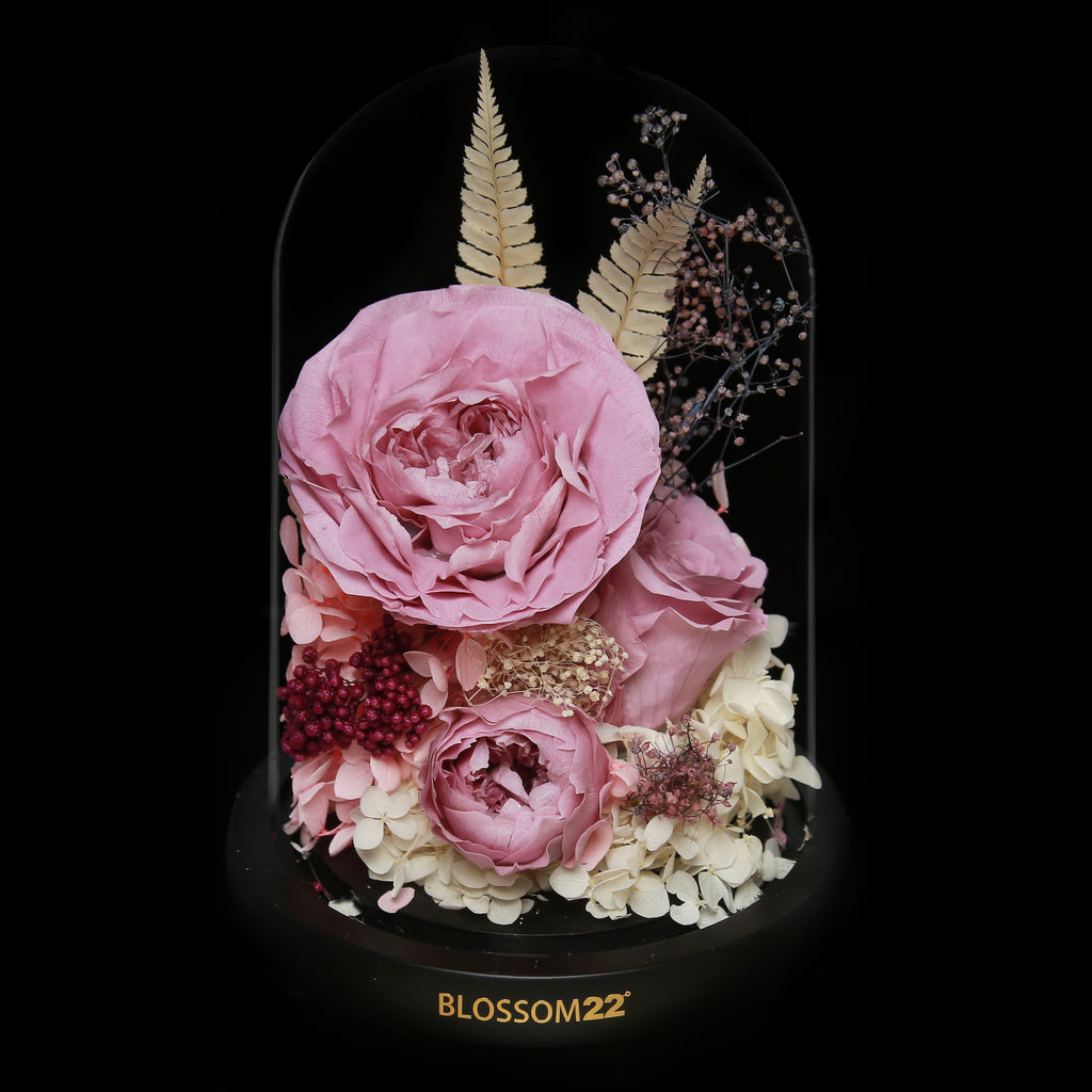 Standard Preserved-Flower•Glass Bell Jar｜標準版保鮮花瓶 05  Blossom22hk