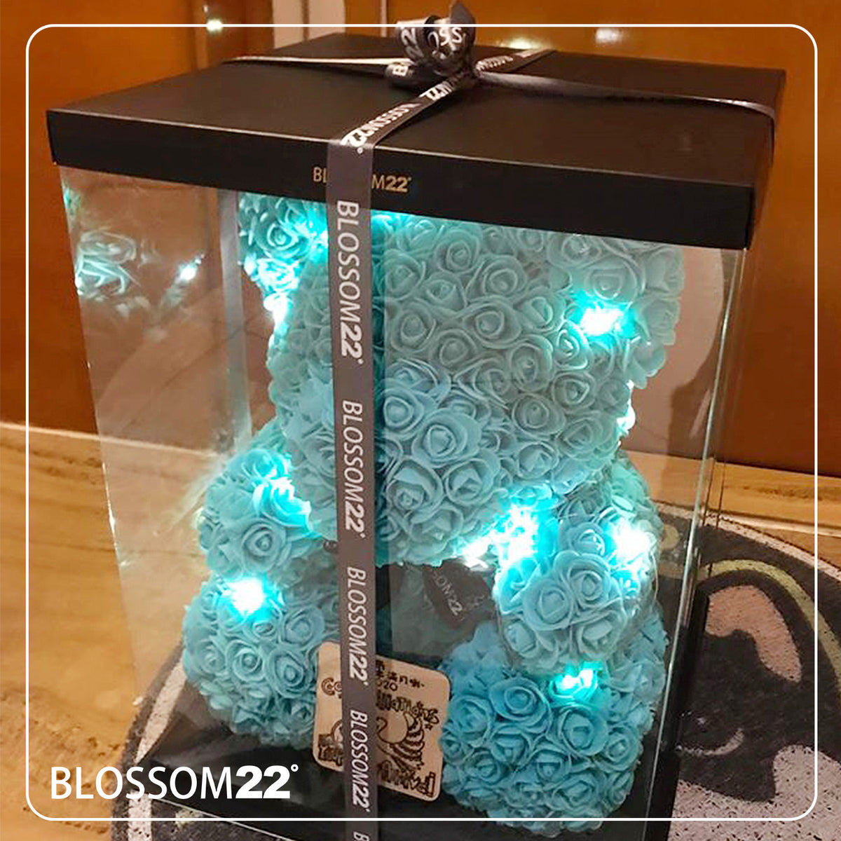 蒂芬妮玫瑰熊| Tiffany Blue Rose Bear Other Products Blossom22hk