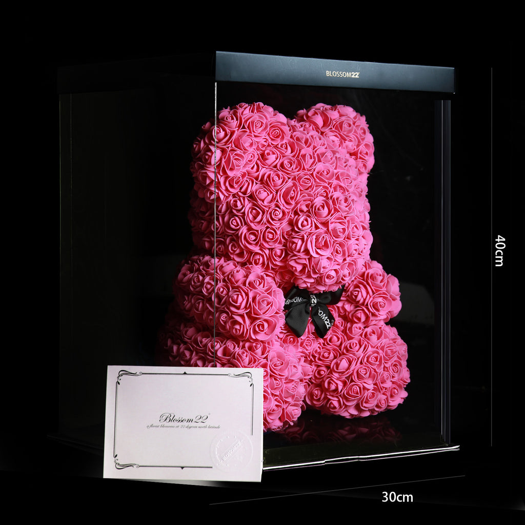 桃紅色玫瑰熊｜Fuchisa Rose Bear Other Products Blossom22hk