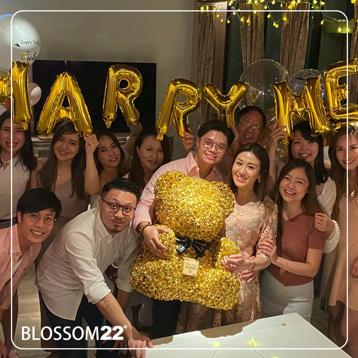 金色巨型玫瑰熊|XXL Golden Rose Bear Other Products Blossom22hk