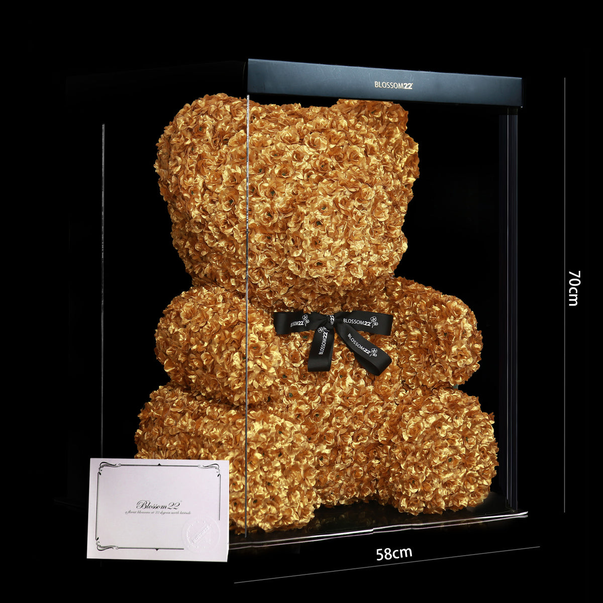 金色巨型玫瑰熊|XXL Golden Rose Bear Other Products Blossom22hk