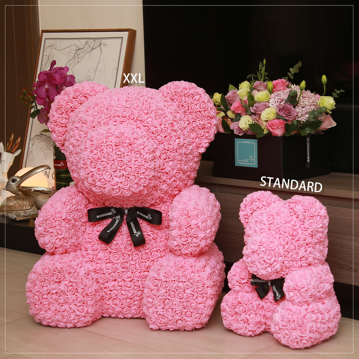 粉色巨型玫瑰熊|XXL Pink Rose Bear Other Products Blossom22hk