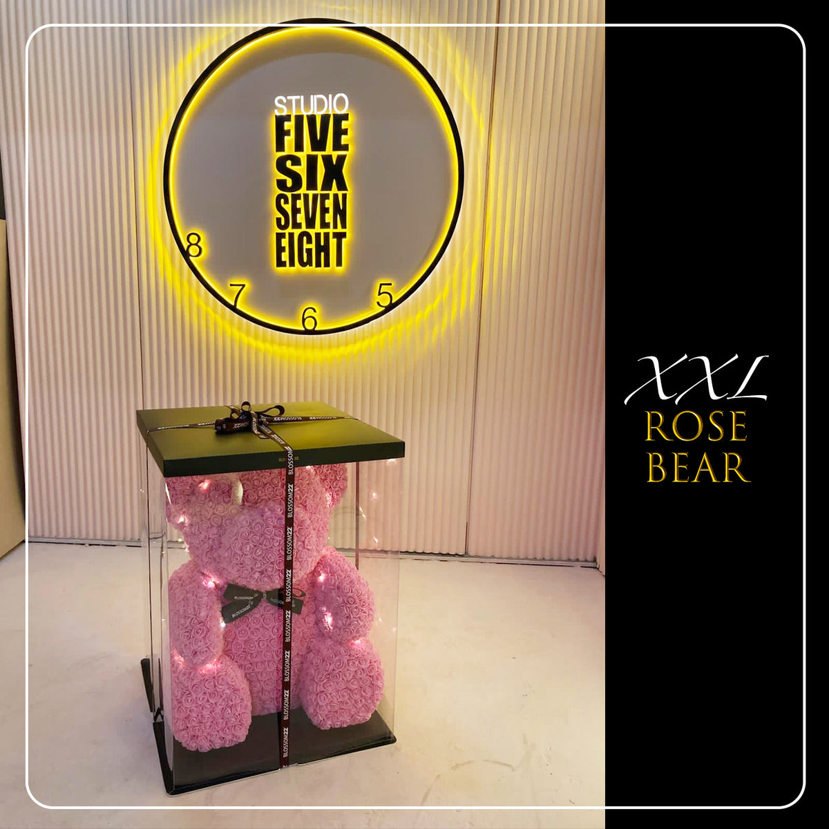 粉色巨型玫瑰熊|XXL Pink Rose Bear Other Products Blossom22hk