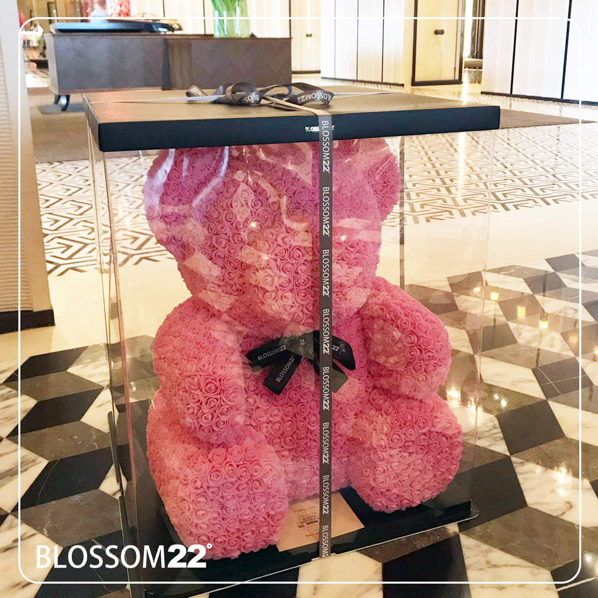 粉色巨型玫瑰熊|XXL Pink Rose Bear Other Products Blossom22hk