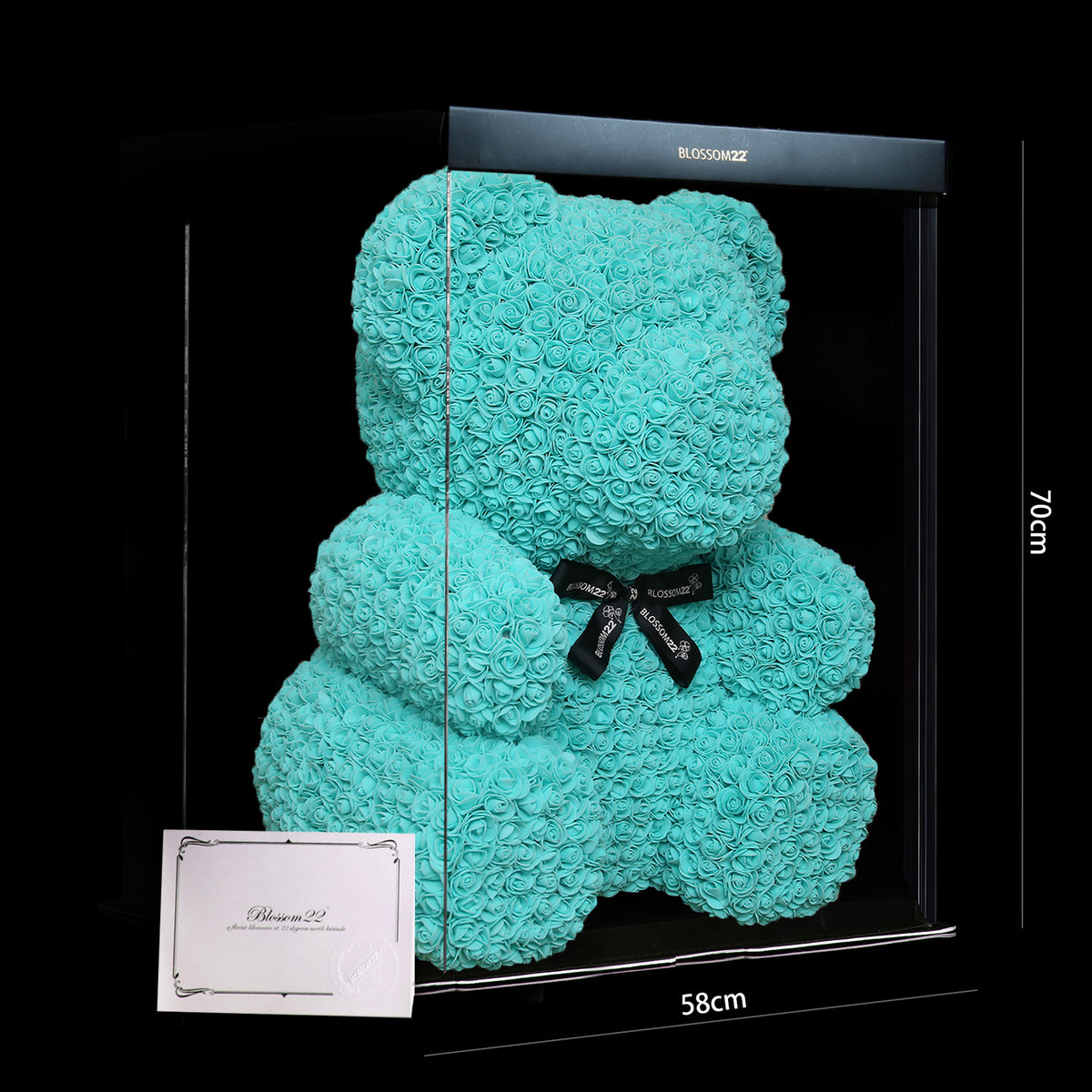 蒂芬妮巨型玫瑰熊|XXL Tiffany Blue Rose Bear Other Products Blossom22hk