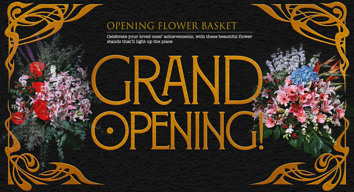 Grand Opening Fresh Flower Basket (開張花籃)