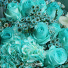 19枝 蒂芬妮玫瑰繡球蠟梅花束 ｜19 Tiffany Blue Rose Hydrangea Wax Flower bouquet (Tiffany Blue Combo)