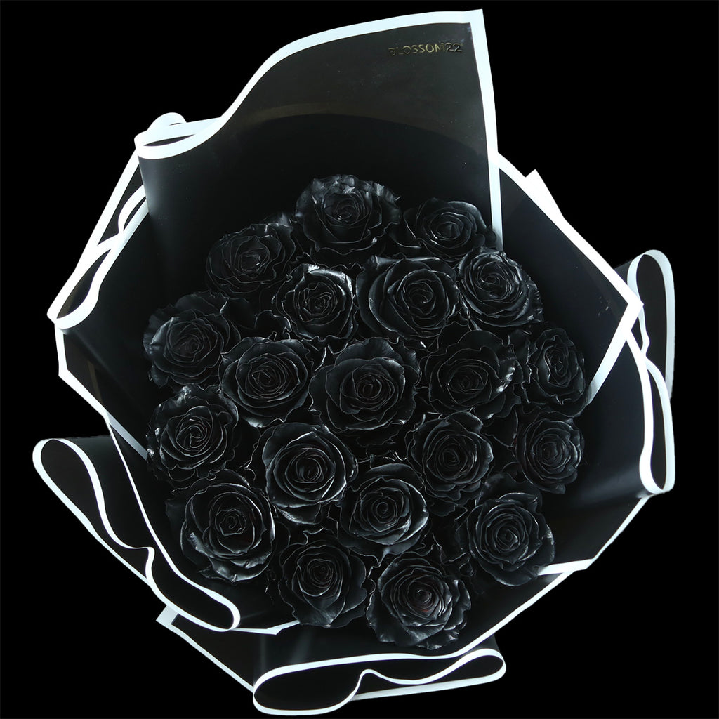 19 Dyeing Dark Roses Bouquet / 19 染黑玫瑰花束