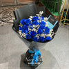 19枝 貴族藍玫瑰花束｜19 Navy Blue Dyeing Rose bouquet