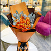 19枝 橙色鬱金香花束 ｜19 Orange Tulips Bouquet (Orange Road 橙路 ） 花束 bouquet 鮮花束 BLOSSOM22