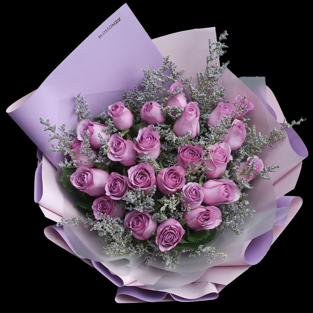 19枝  紫玫瑰花束｜19 Purple Roses Bouquet