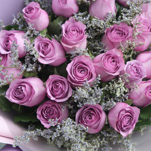 19枝  紫玫瑰花束｜19 Purple Roses Bouquet