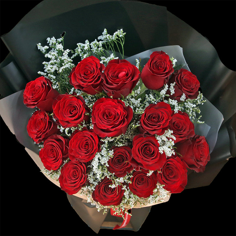 19枝 紅玫瑰花束｜19 Red Roses Signature Bouquet