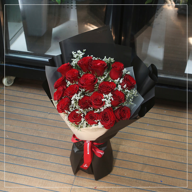 19枝 紅玫瑰花束｜19 Red Roses Signature Bouquet