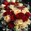 29枝 香檳紅玫瑰花束｜29 Red & Champagne Roses Bouquet (29 Rosé）