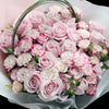 33枝 淺粉及多頭玫瑰花束｜33 Light Pink & Mini Pink Roses Bouquet (Mermaid)