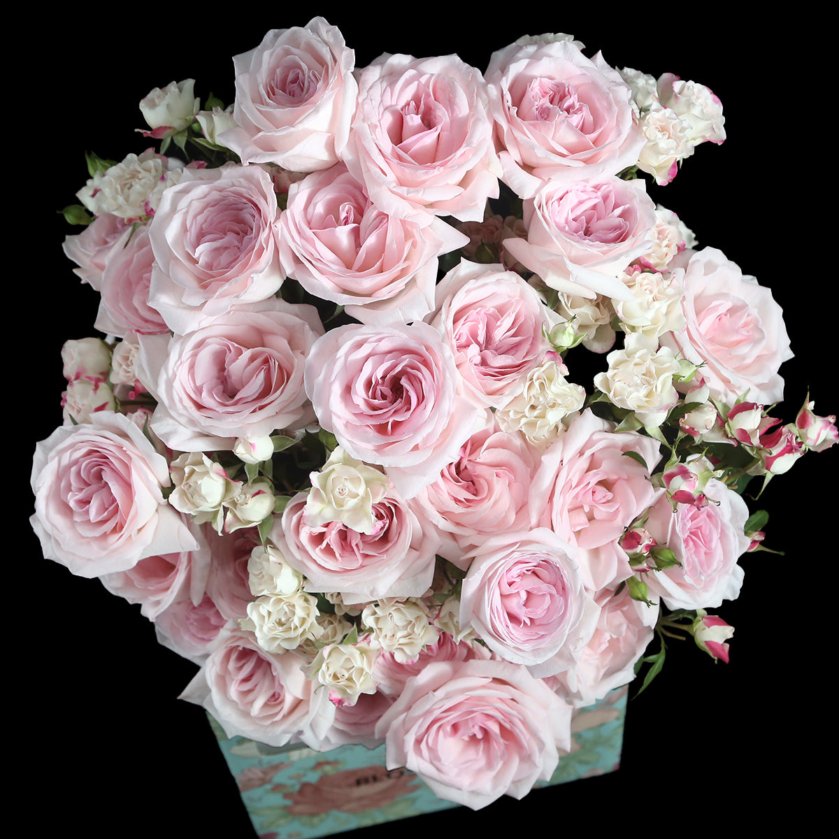 33枝 淺粉及多頭玫瑰花束｜33 Light Pink & Mini Pink Roses Bouquet (Pink O'Hara)