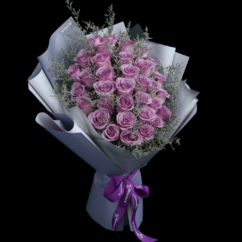 33枝 紫玫瑰花束｜33 Purple Roses Bouquet