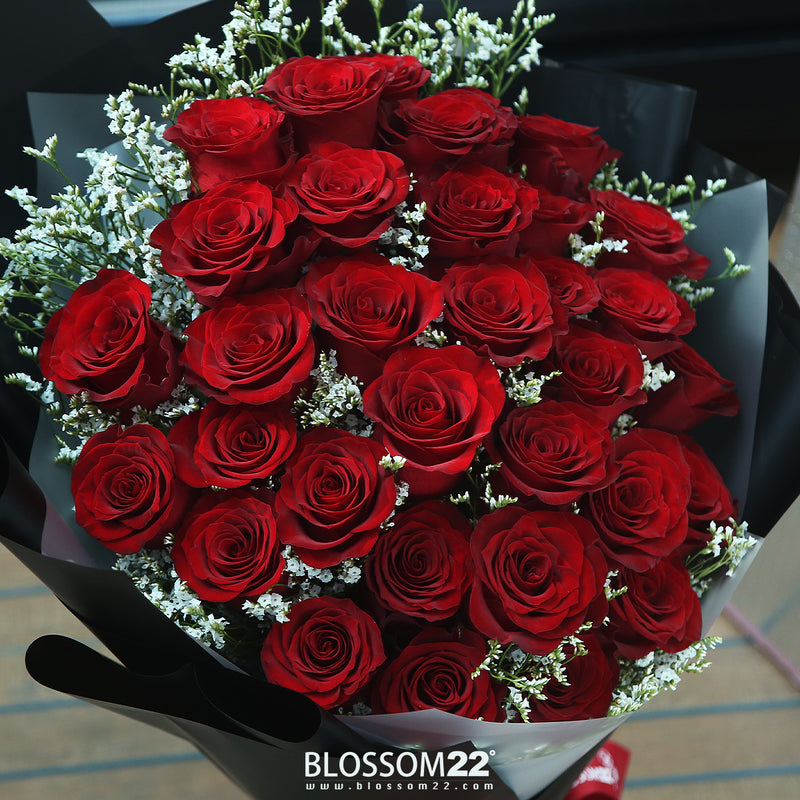 33枝 紅玫瑰花束｜33 Red Roses Bouquet (Luxury Wrap)