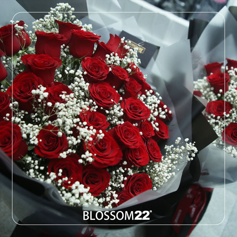 33枝 紅玫瑰花束｜33 Red Roses Bouquet（情人節花束）