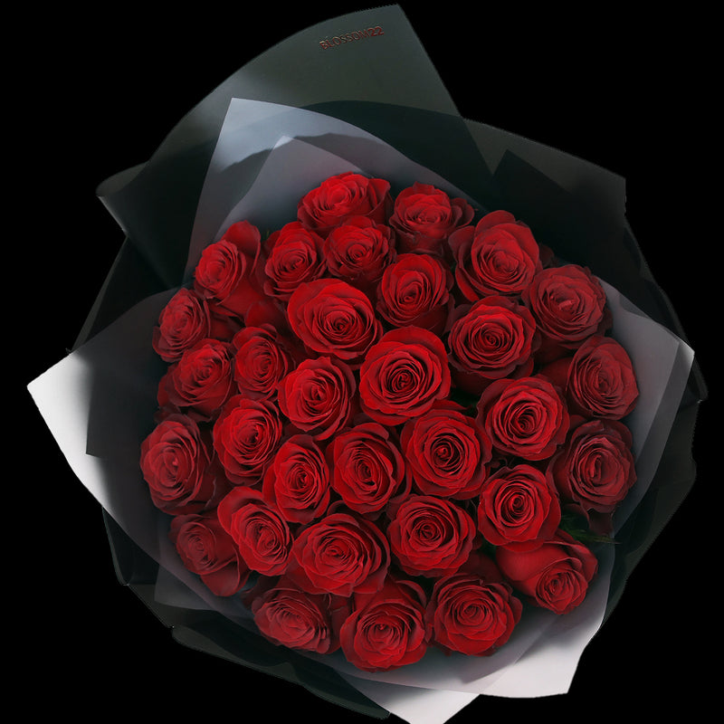 33枝 紅玫瑰經典花束｜33 Red Roses Signature Bouquet