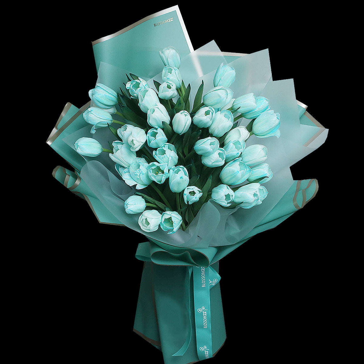 39枝 蒂芬妮鬱金香花束 ｜39 Tiffany Blue Tulips Bouquet