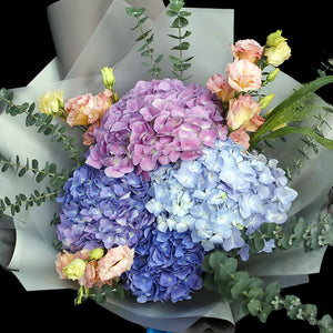 4 繡球洋桔梗花束｜4 Hydrangea Eustoma Bouquet