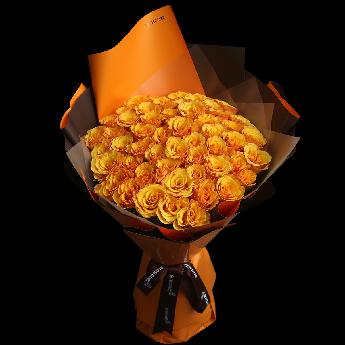 52枝 橙玫瑰求婚花束｜52 Orange Roses Bouquet (520花束)