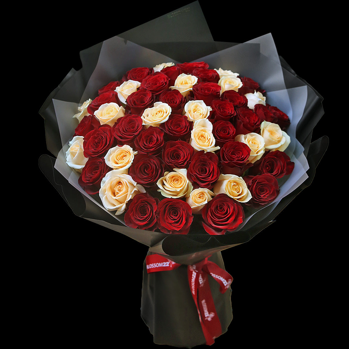 52枝 紅及香檳玫瑰求婚花束｜52 Red Champagne Roses Signature Bouquet