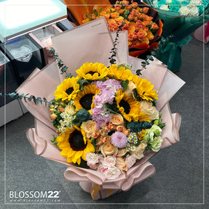 8枝 太陽花及繡球｜8 Sun Flower & Hydrangea (Sun of Blessing)
