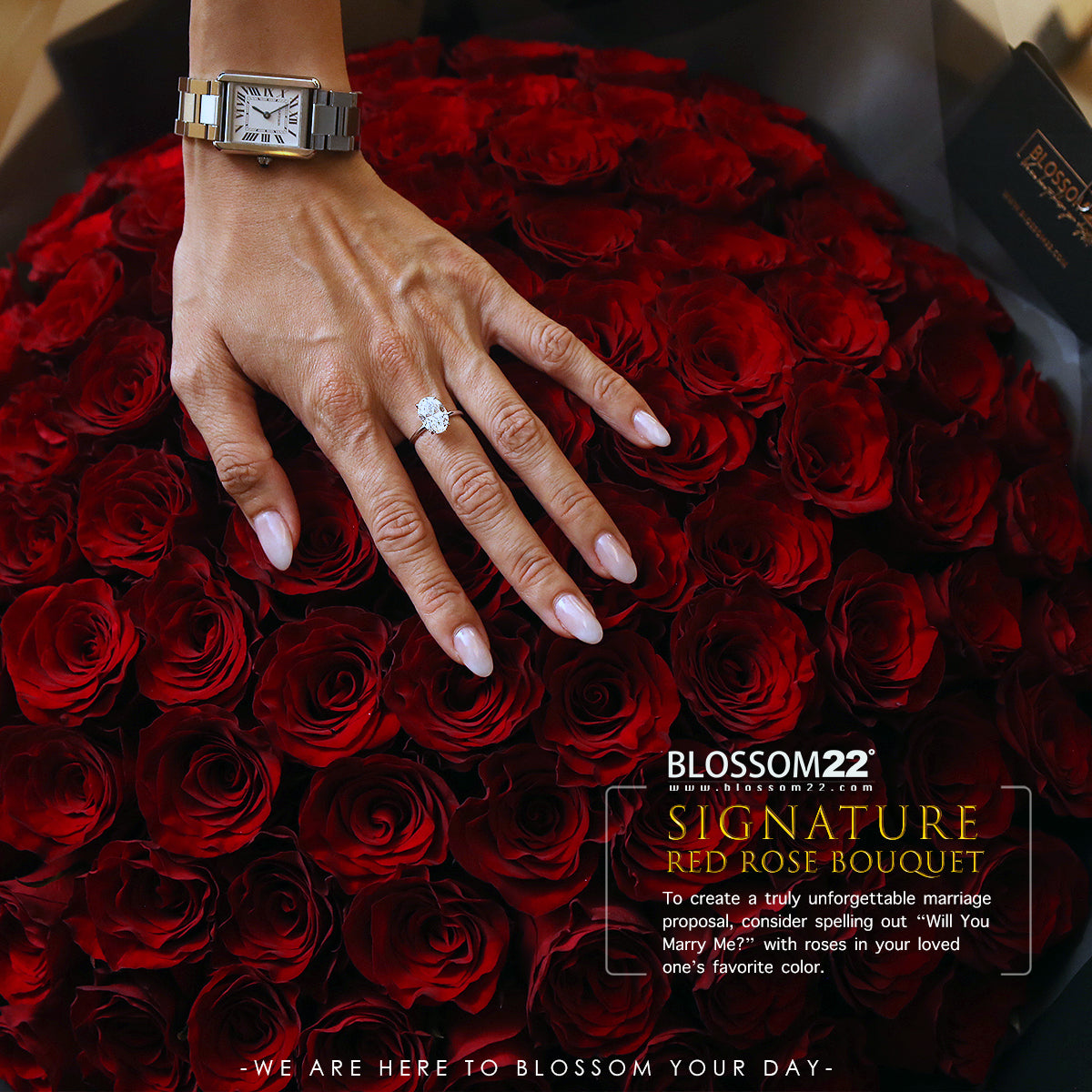 52枝 紅玫瑰求婚花束｜52 Red Roses Signature Bouquet