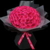 99 桃紅玫瑰求婚花束｜99 Hot Pink Fresh Bouquet（情人節花束）