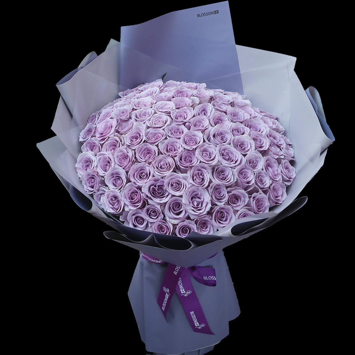 99枝 淺紫玫瑰求婚花束｜99 Light Purple Roses Bouquet (99 Ocean Song)