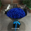 99枝 貴族藍玫瑰求婚花束｜99 Navy Blue Dyeing Roses Bouquet｜情人節花