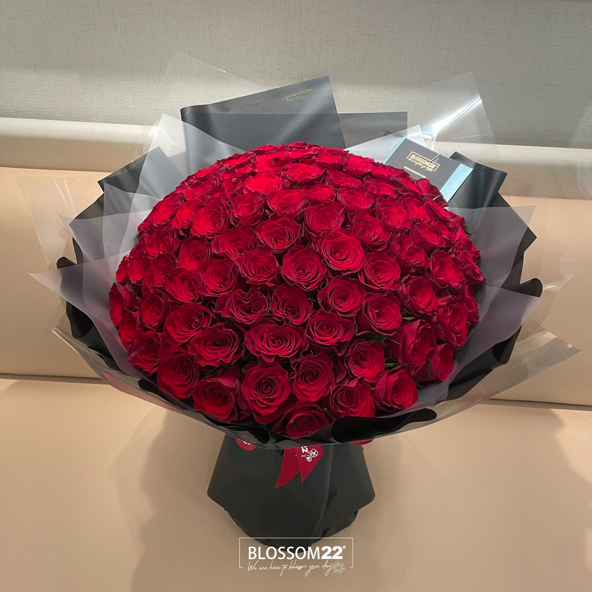 99枝 紅玫瑰求婚花束  99 Red Roses Bouquet｜求婚花束