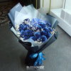 19枝 藍色玫瑰繡球花束｜19 Dyeing Blue Roses & Hydrangea Bouquet (情人節花束)