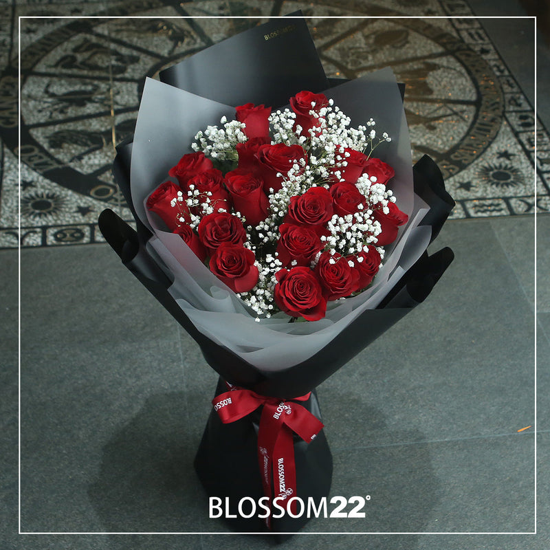 19枝 紅玫瑰花束｜19 Red Roses Signature Bouquet (520花束）