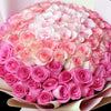 99枝 粉色混合玫瑰求婚花束｜99 Mixed Pink Roses Bouquet｜情人節花 fresh bouquet 鮮花束 Blossom22°