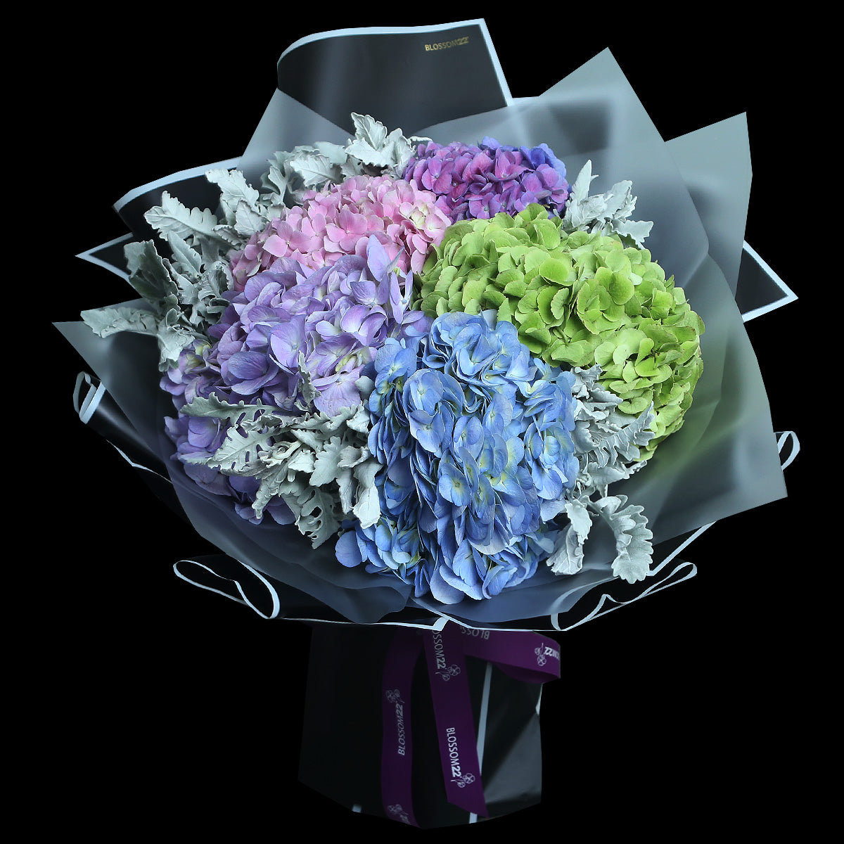 5 混色繡球花束｜5 Mixed Hydrangea Bouquet – Blossom22°