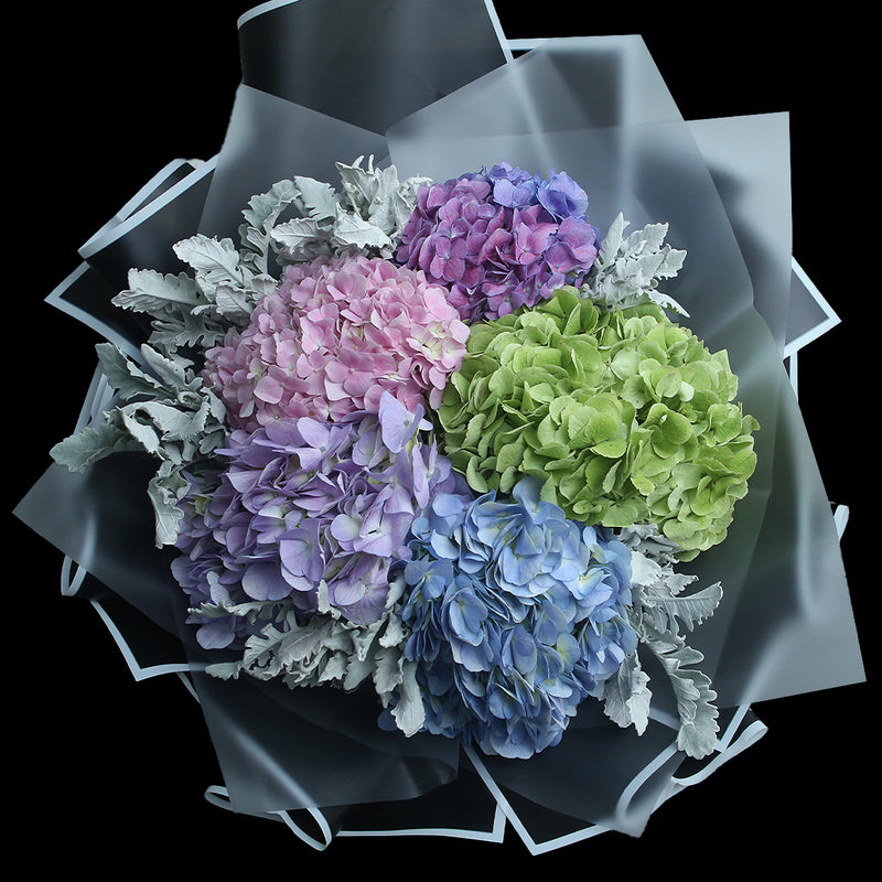 5 混色繡球花束｜5 Mixed Hydrangea Bouquet