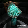 29 蒂芬妮藍玫瑰鮮花束｜29 Tiffany Blue Dyeing Rose Bouquet（情人節花束)