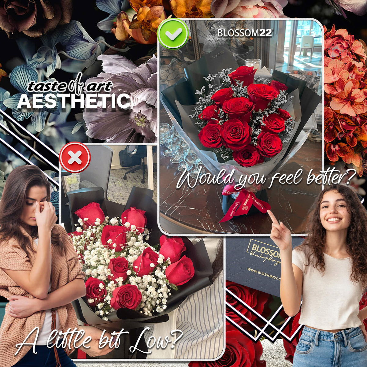 12枝 紅玫瑰鮮花束｜12 Red Roses Bouquet (情人節花束）