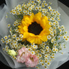 太陽花洋甘菊桔梗花束｜Sun Flower, Daisy & Eustoma fresh bouquet