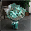 蒂芬妮大小玫瑰繡球花束 ｜Tiffany Blue Mixed Roses & Hydrangea Bouquet（T.B. Mix)