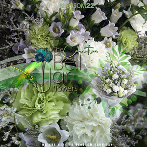 混色康乃馨風鈴花束｜Mixed Carnation Bell Flower Bouquet (母親節花束)